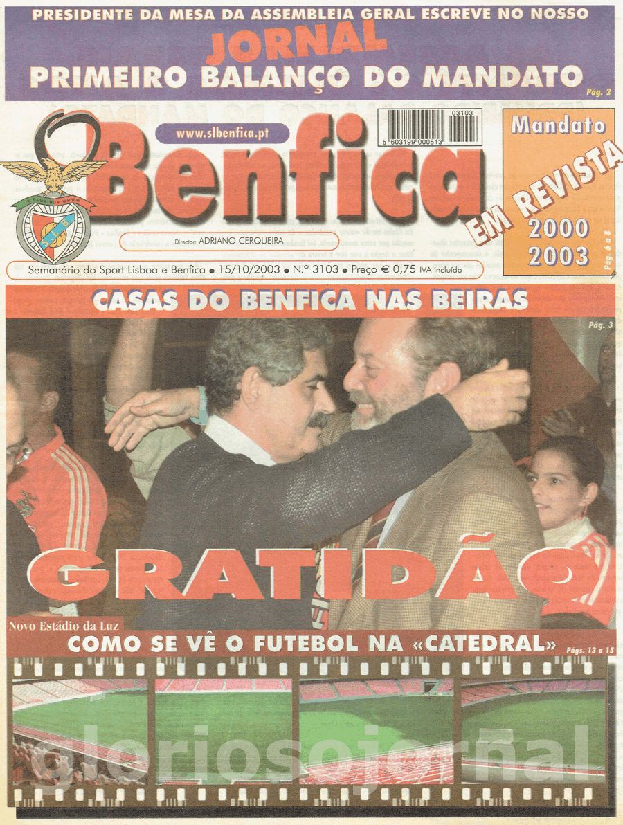 jornal o benfica 3103 2003-10-15